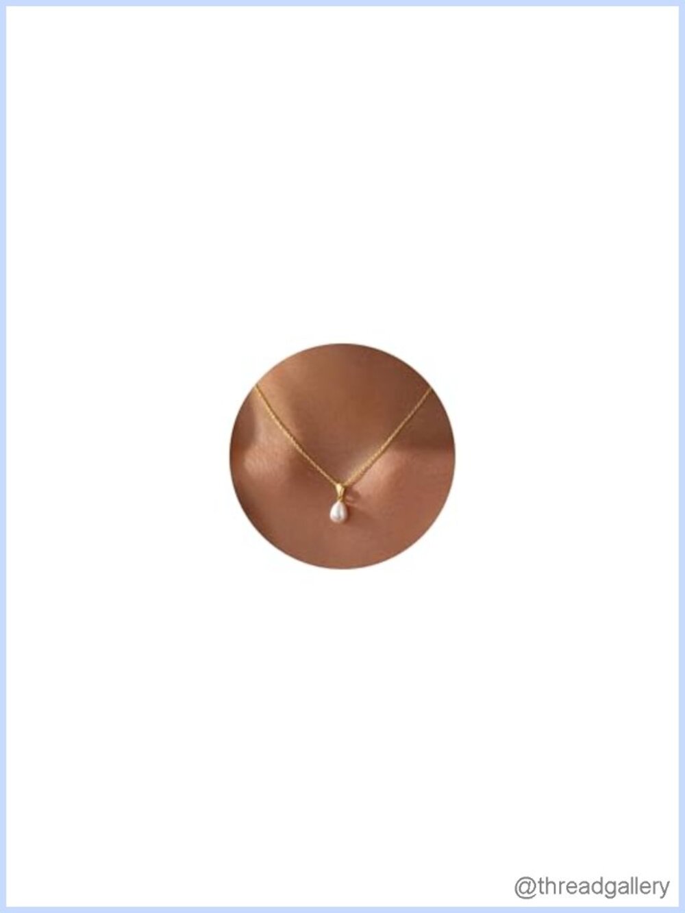 14K Gold Plated Pearl Pendant Necklace 16in + 2.5in Extender